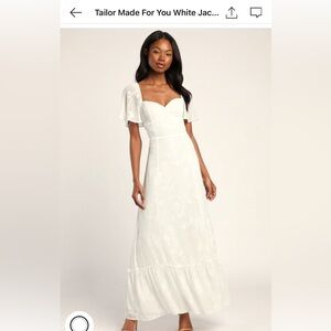NWT Taylor made lulus white dress